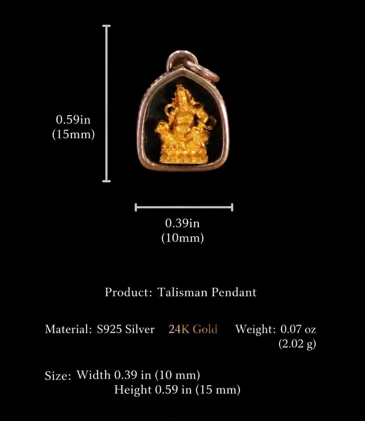 Handmade 925 Silver 24k Gold Gau Box Pendant, Vintage 8 Guardian Buddhas Amulet, Sacred Tibetan Protection Locket Jewelry Gift