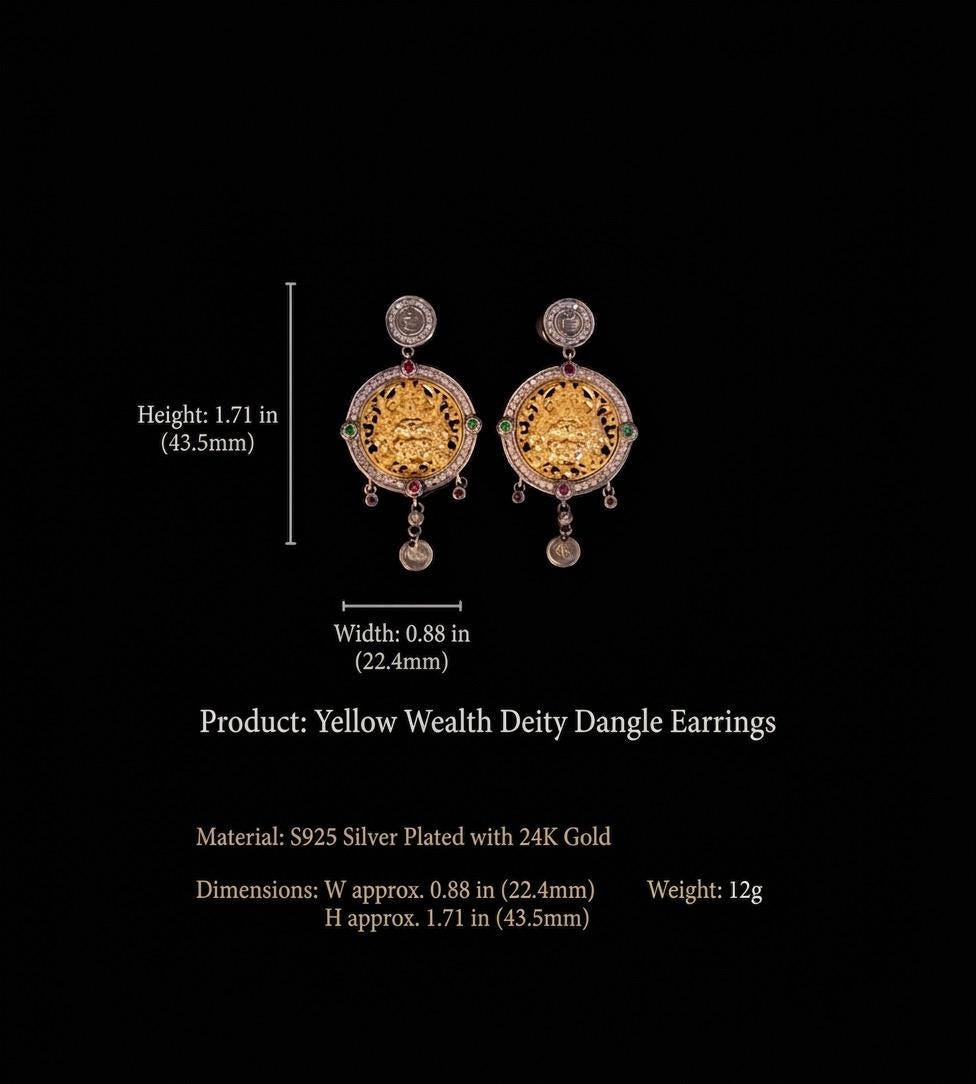 Handmade 925 Silver Gold Buddha Hand Earrings, Dainty Tibetan Mudra Studs, Hypoallergenic Asian Ethnic Jewelry, Gift for Her