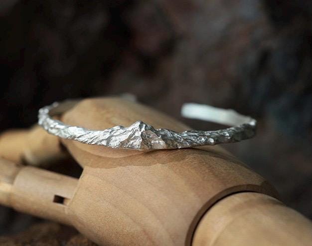 Original 999 Fine Silver Cuff Bracelet, Handmade Slim Open Bangle for Women Men, Minimalist Fine Silver Jewelry, Unisex Gift for Her Him