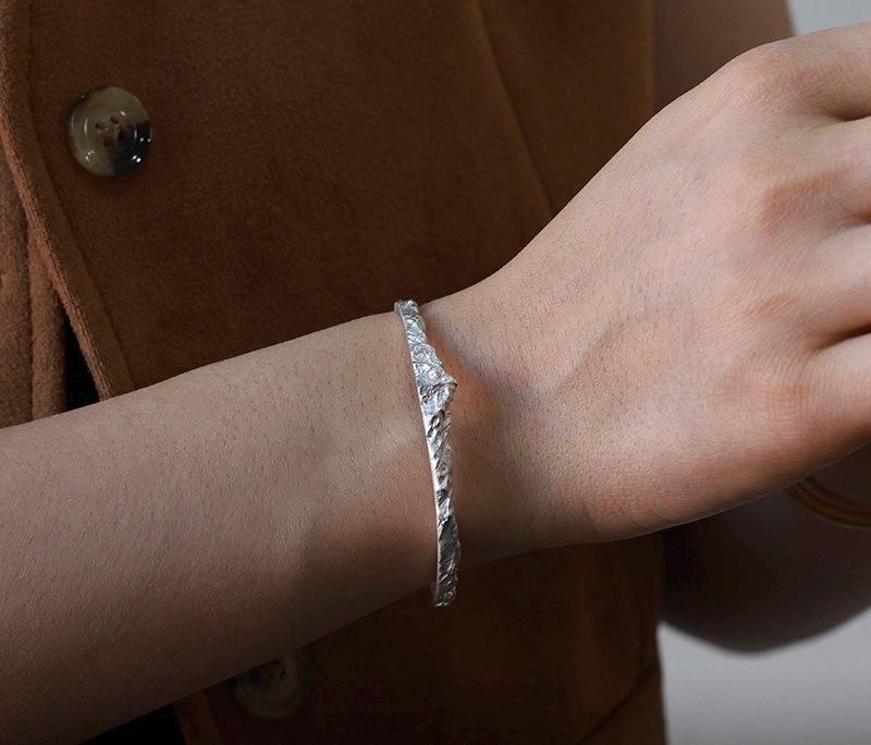 Original 999 Fine Silver Cuff Bracelet, Handmade Slim Open Bangle for Women Men, Minimalist Fine Silver Jewelry, Unisex Gift for Her Him