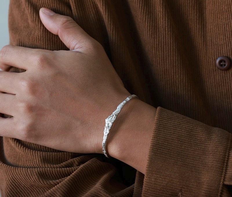 Original 999 Fine Silver Cuff Bracelet, Handmade Slim Open Bangle for Women Men, Minimalist Fine Silver Jewelry, Unisex Gift for Her Him