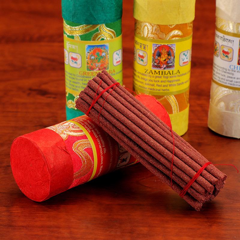 Dzongsar Tibetan Incense Sticks, Natural Himalayan Herbal Incense, Handmade Aromatic Sticks for Meditation Yoga Home Office, Sacred Gift