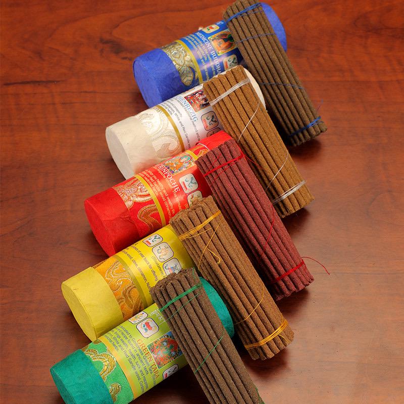Dzongsar Tibetan Incense Sticks, Natural Himalayan Herbal Incense, Handmade Aromatic Sticks for Meditation Yoga Home Office, Sacred Gift