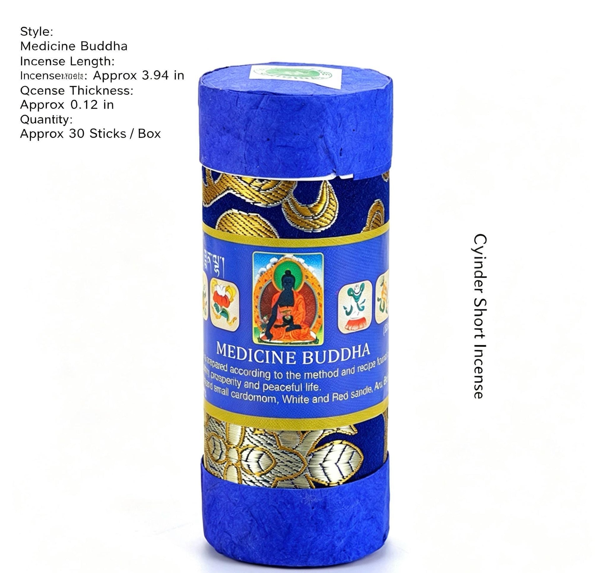 Dzongsar Tibetan Incense Sticks, Natural Himalayan Herbal Incense, Handmade Aromatic Sticks for Meditation Yoga Home Office, Sacred Gift