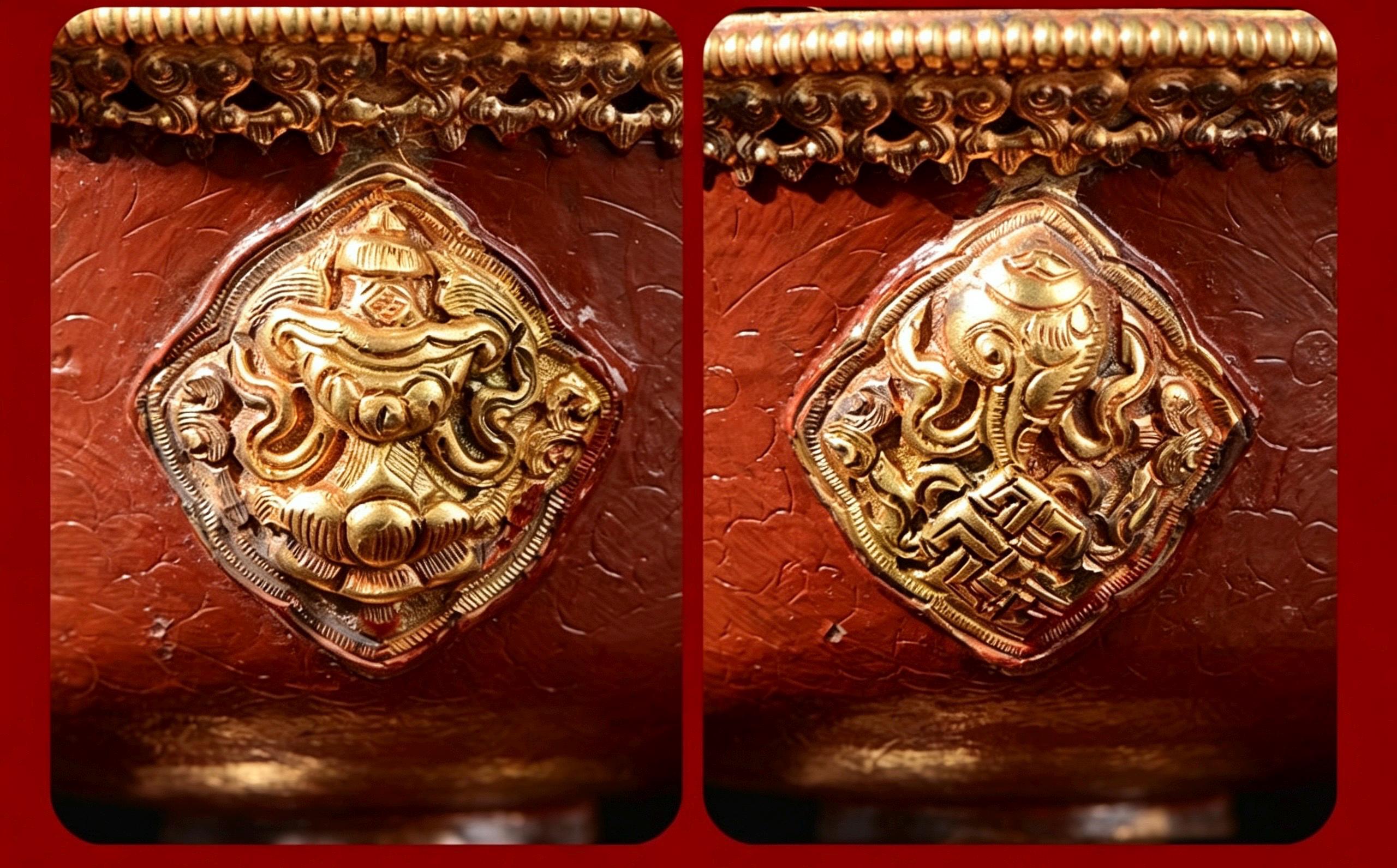 Nepalese Brass Tibetan Butter Lamp Holder, Carved Eight Auspicious Symbols Oil Lamp, Vajrayana Altar Decor Buddhist Blessing Gift