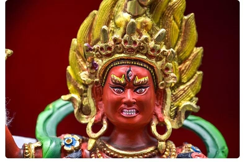 Vajravarahi Statue – Hand-Painted Copper Buddhist Statue | Tibetan Altar Décor