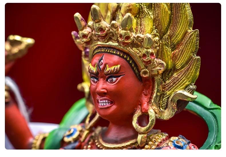 Vajravarahi Statue – Hand-Painted Copper Buddhist Statue | Tibetan Altar Décor