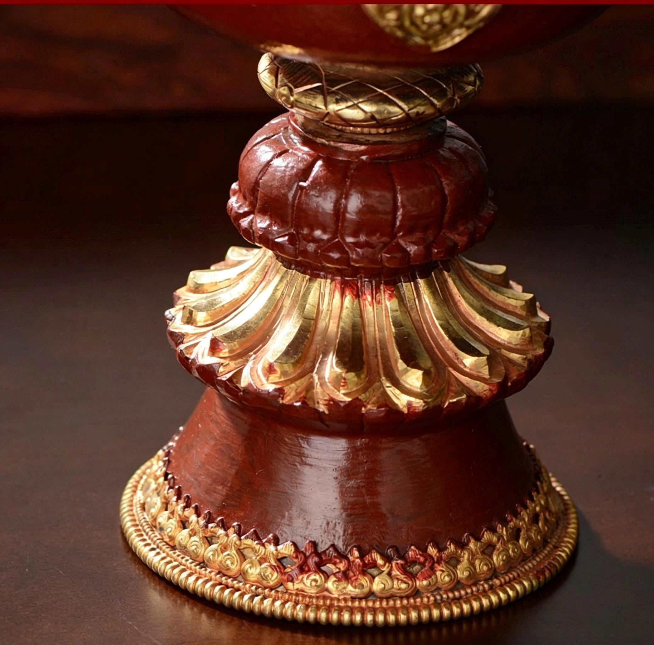 Nepalese Brass Tibetan Butter Lamp Holder, Carved Eight Auspicious Symbols Oil Lamp, Vajrayana Altar Decor Buddhist Blessing Gift