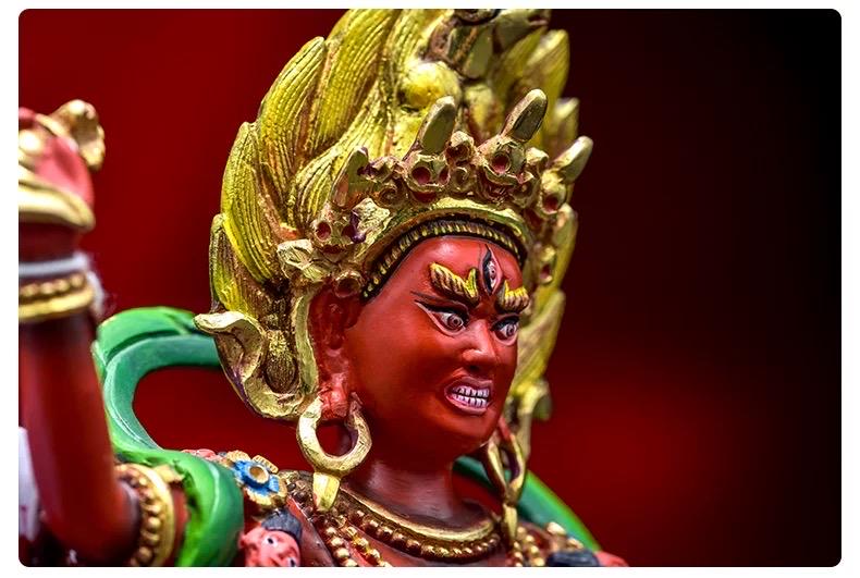 Vajravarahi Statue – Hand-Painted Copper Buddhist Statue | Tibetan Altar Décor