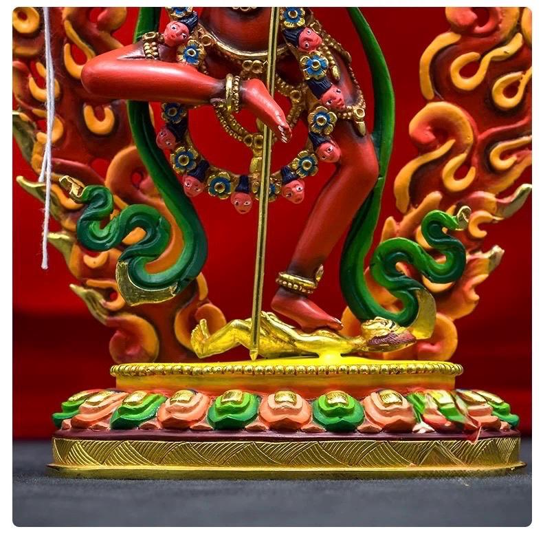 Vajravarahi Statue – Hand-Painted Copper Buddhist Statue | Tibetan Altar Décor