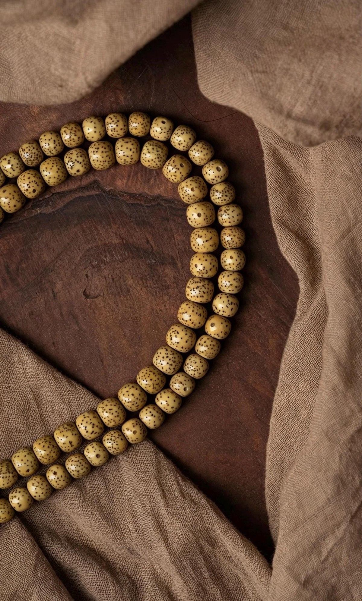 Natural Aged Hainan Star Moon Bodhi Seed 108 Mala Beads, Rare Camel Bone Pendant Buddhist Prayer Rosary, Meditation Necklace Gift