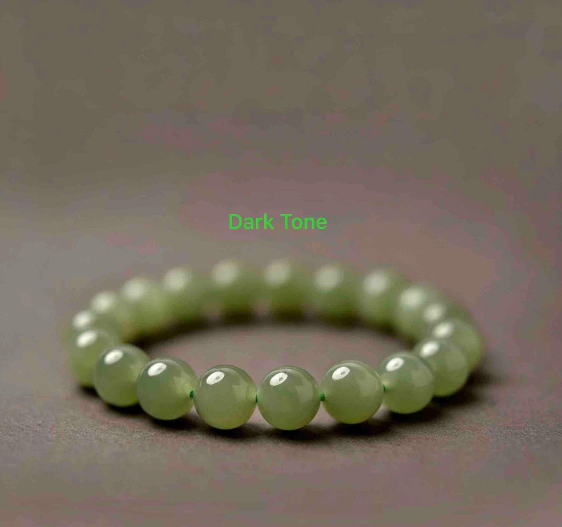 Natural Nephrite Jade Bracelet Green Jade Bead Bracelet Spinach Green Jade Stackable Gemstone Jewelry Gift for Her