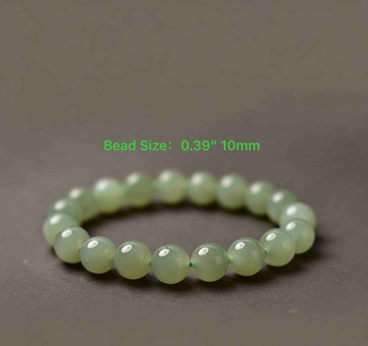 Natural Nephrite Jade Bracelet Green Jade Bead Bracelet Spinach Green Jade Stackable Gemstone Jewelry Gift for Her