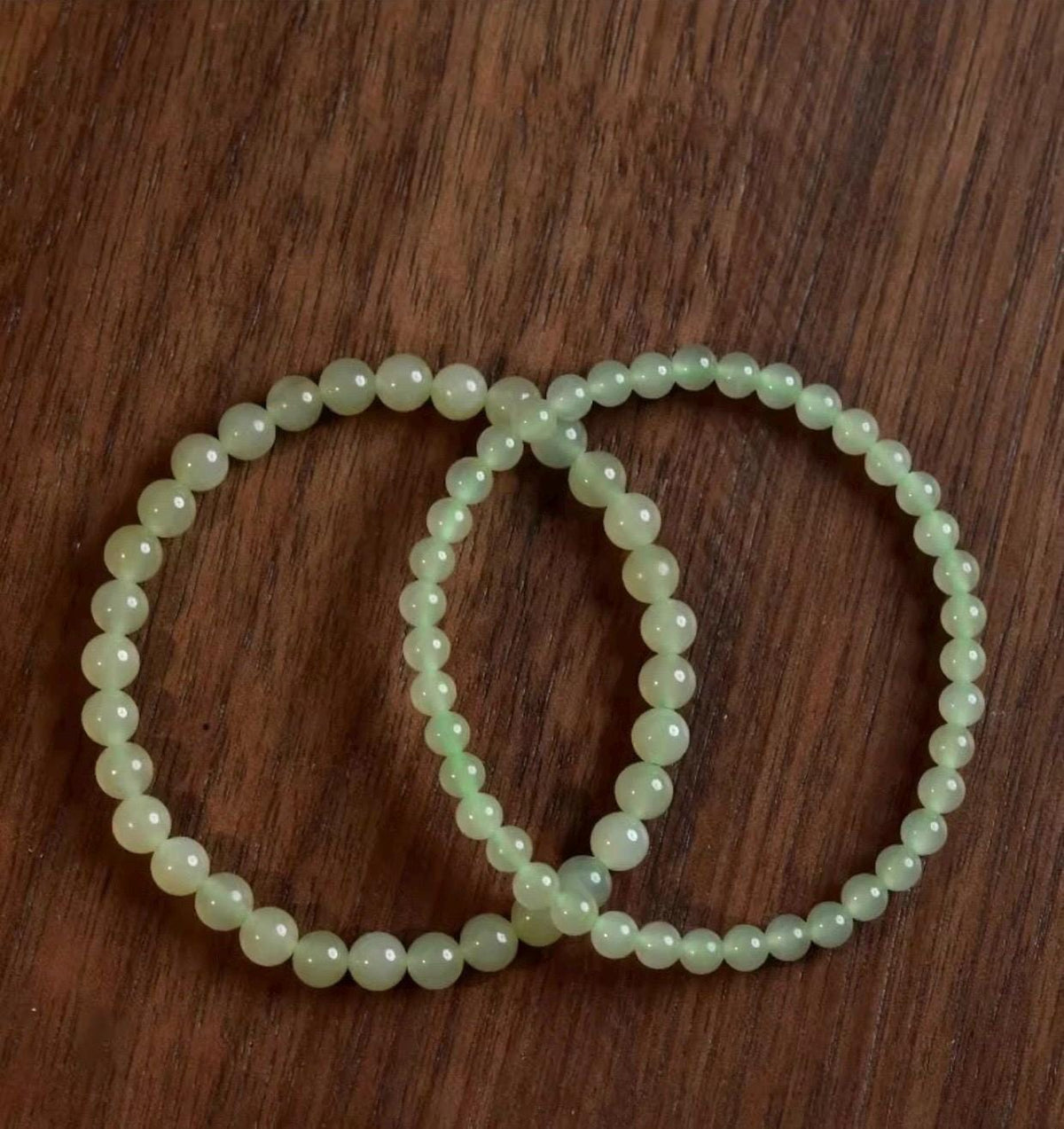 Natural Nephrite Jade Bracelet Green Jade Bead Bracelet Spinach Green Jade Stackable Gemstone Jewelry Gift for Her