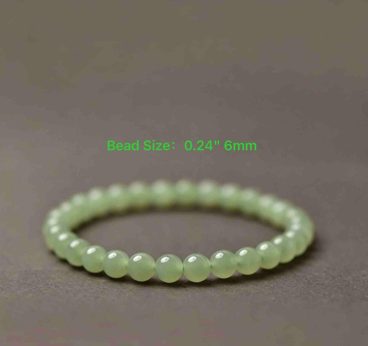 Natural Nephrite Jade Bracelet Green Jade Bead Bracelet Spinach Green Jade Stackable Gemstone Jewelry Gift for Her