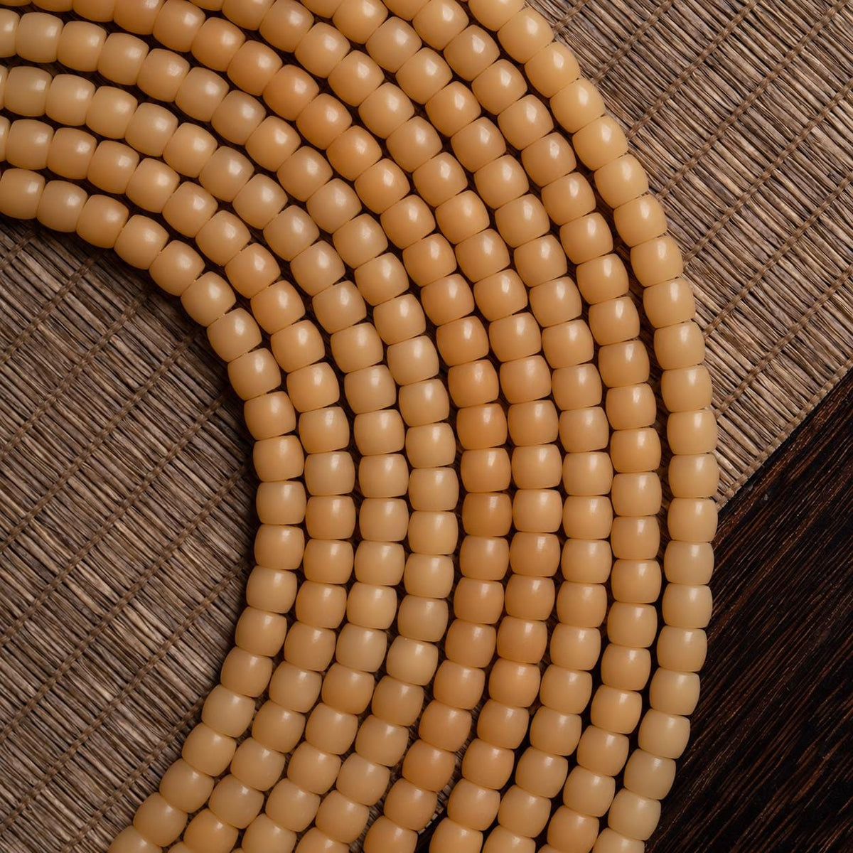 108 Bead Bodhi Root Mala Necklace, Natural Old Bodhi Seed Buddhist Prayer Beads, 925 Silver Tassel Meditation Rosary, Spiritual Gift