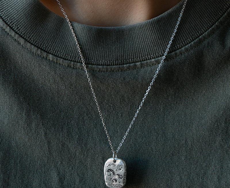 Pendentif Cheval LUCKY argent 999