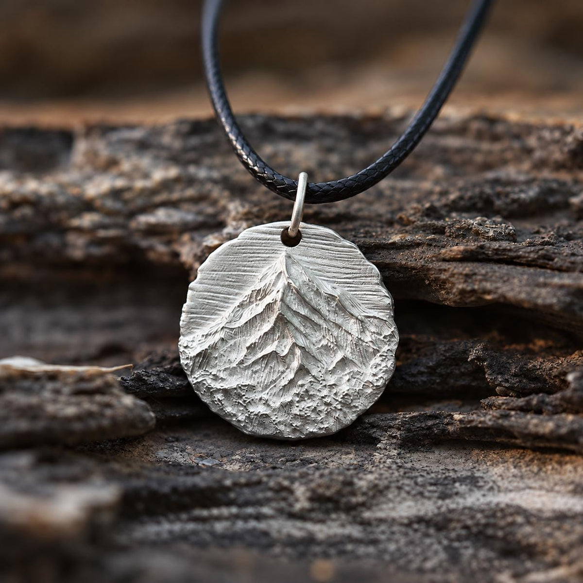 EverestArtStudios Mount Kailash 999 Fine Silver Pendant Necklace, Sacred Mountain, Waxed Cord or S925 Chain