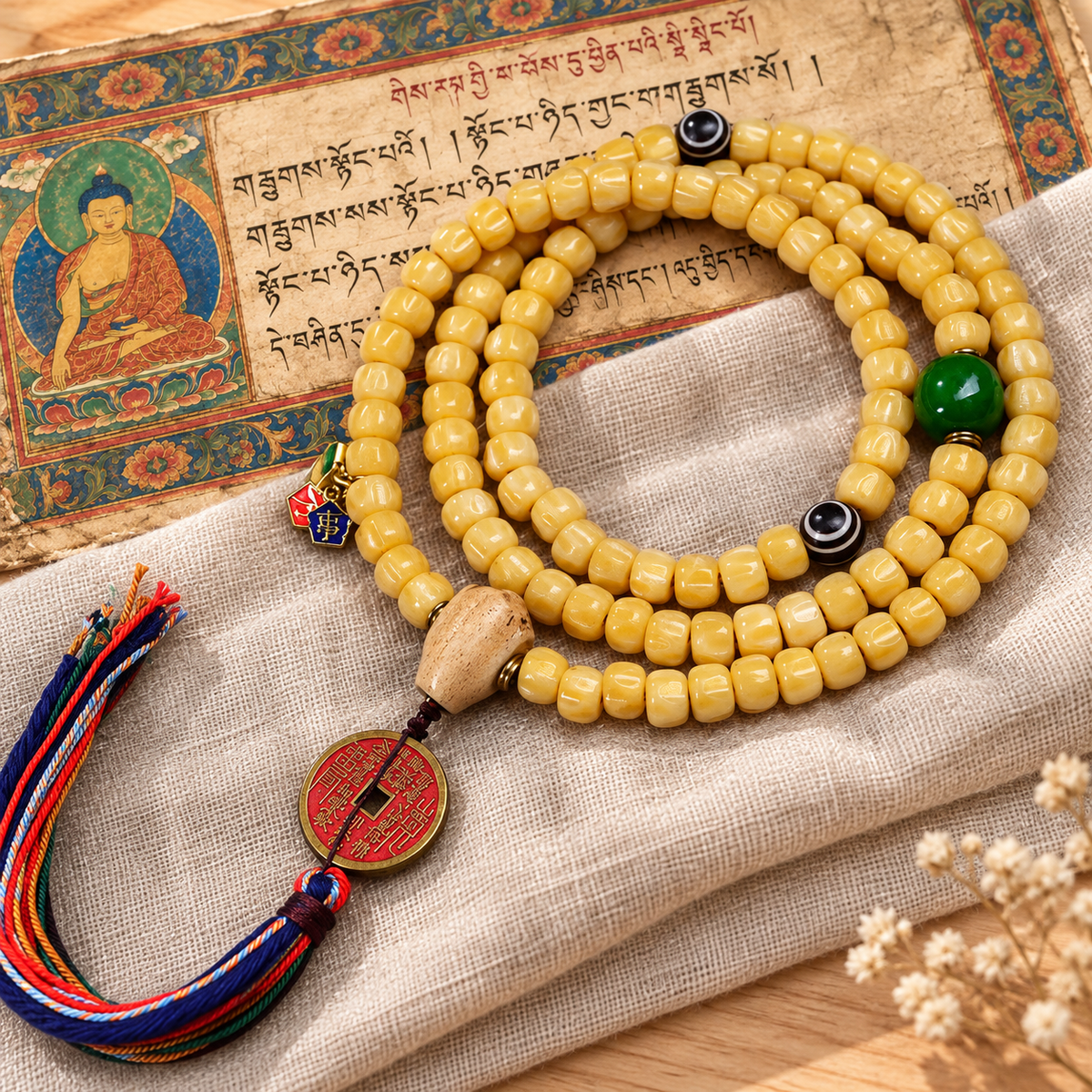 Tibetan mala — full product