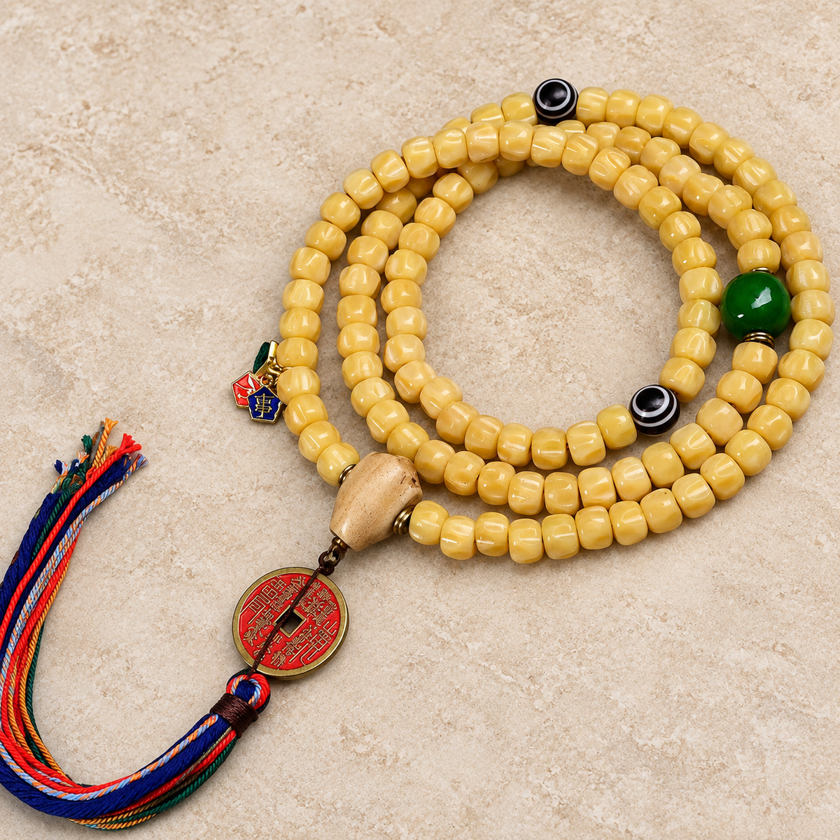 Tibetan mala — overall display