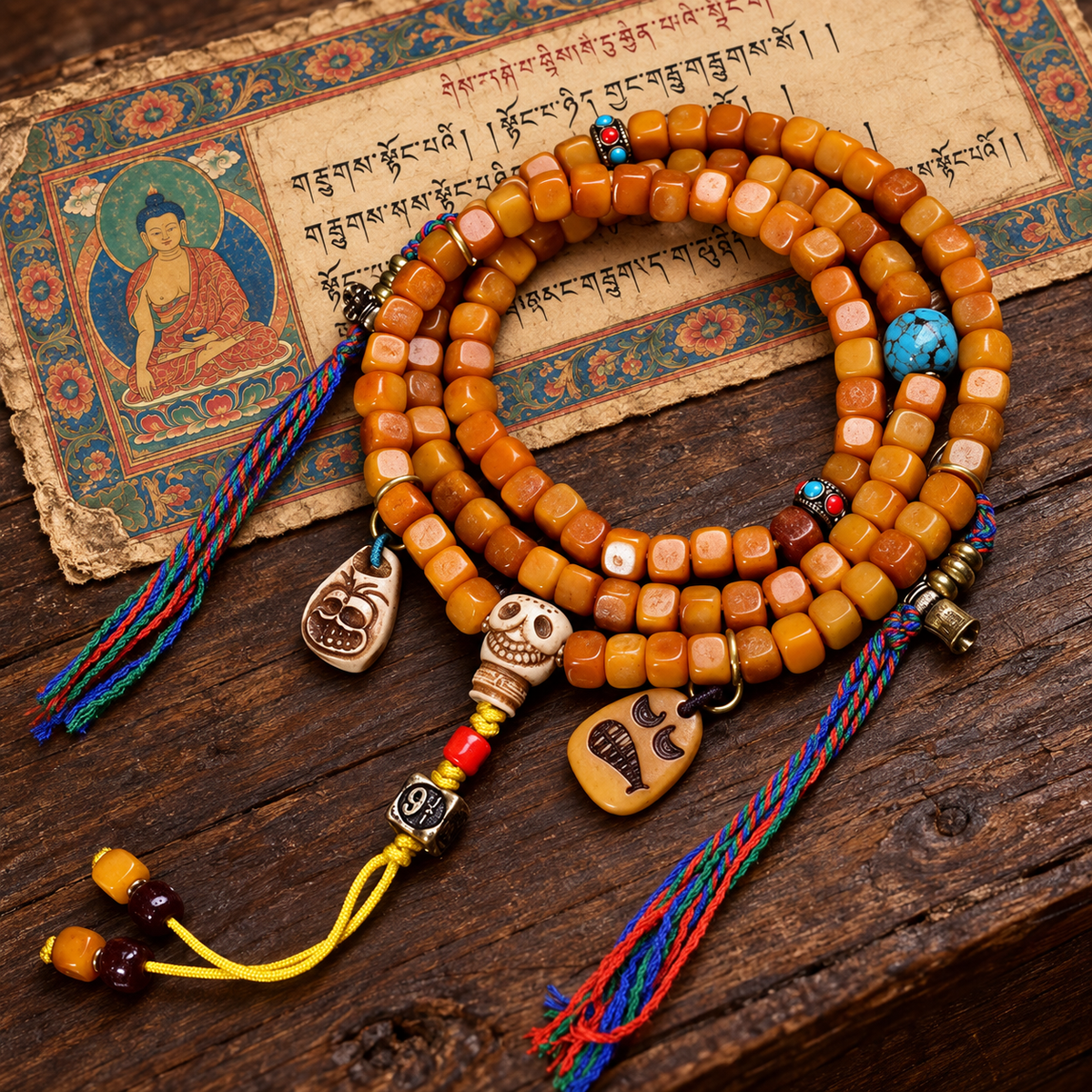 Tibetan mala — full product