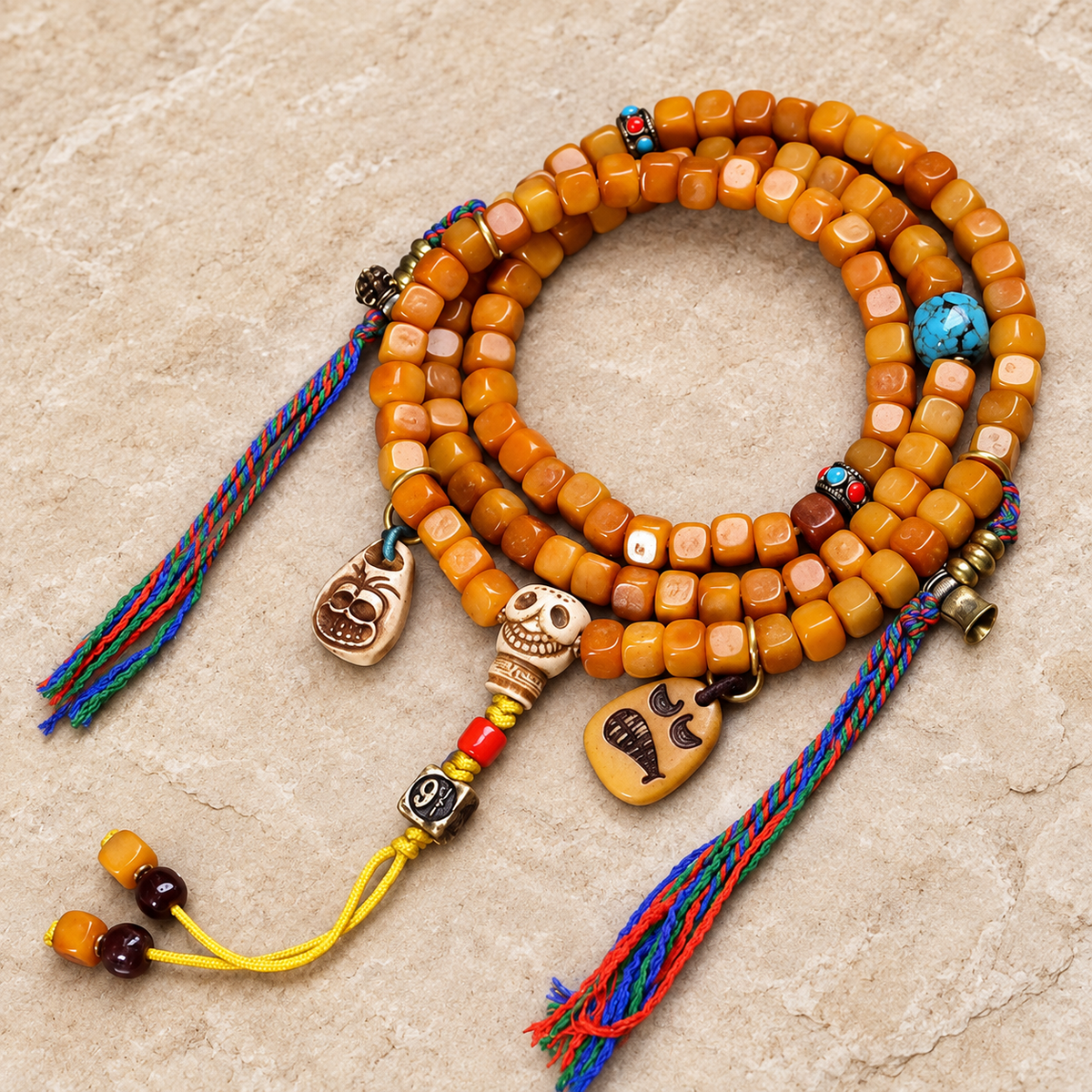 Tibetan mala — overall display