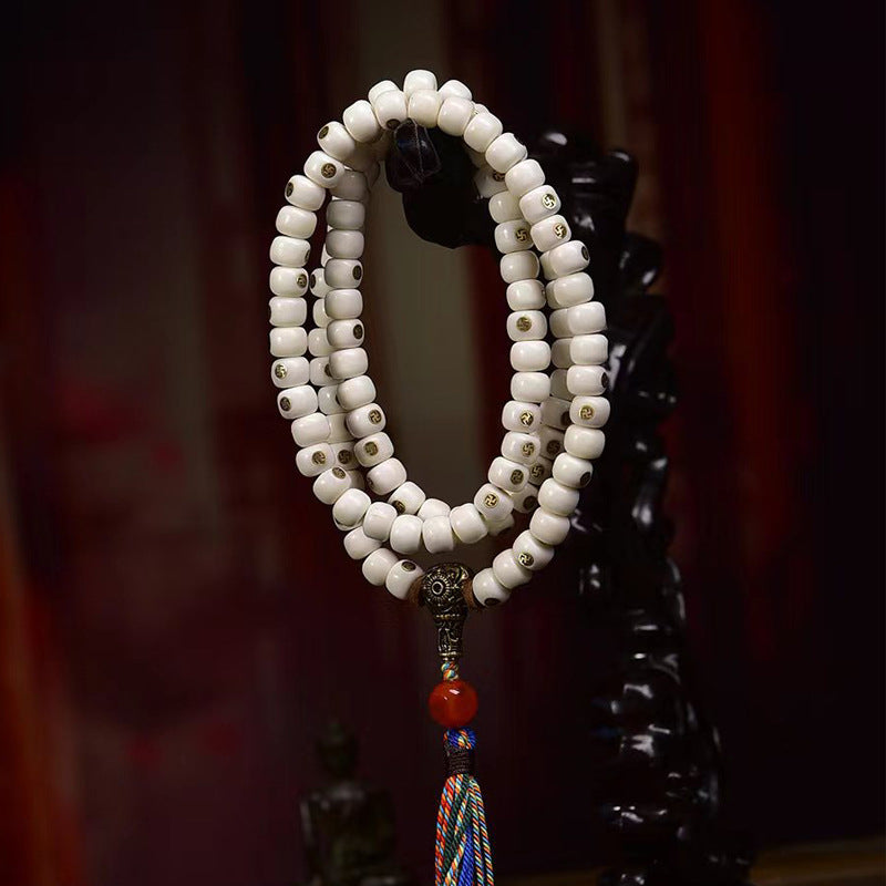 Mala yak natural con Wan, 108 cuentas