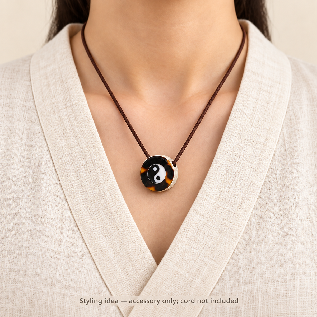 EverestArtstudios Bagua-Trommel-Zierelement für Mala, 20 × 11 mm