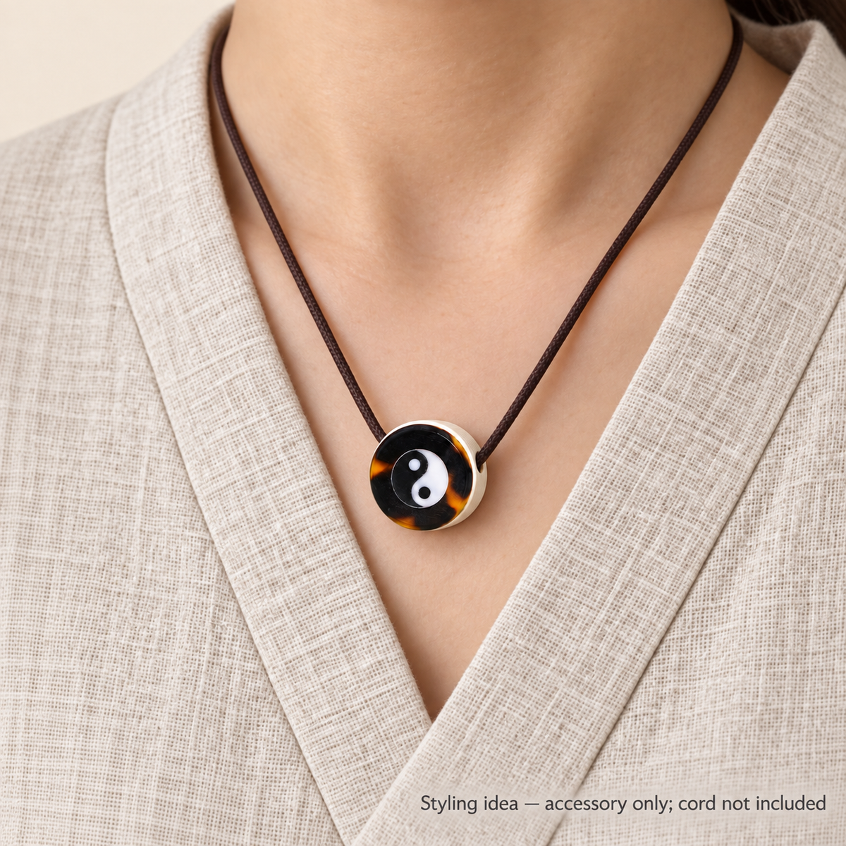 EverestArtstudios Bagua-Trommel-Zierelement für Mala, 20 × 11 mm