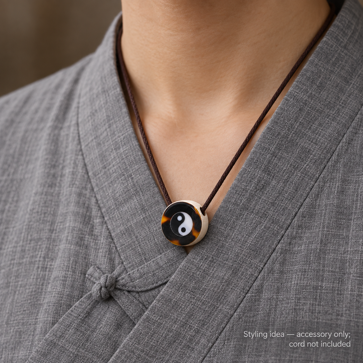 EverestArtstudios Bagua-Trommel-Zierelement für Mala, 20 × 11 mm
