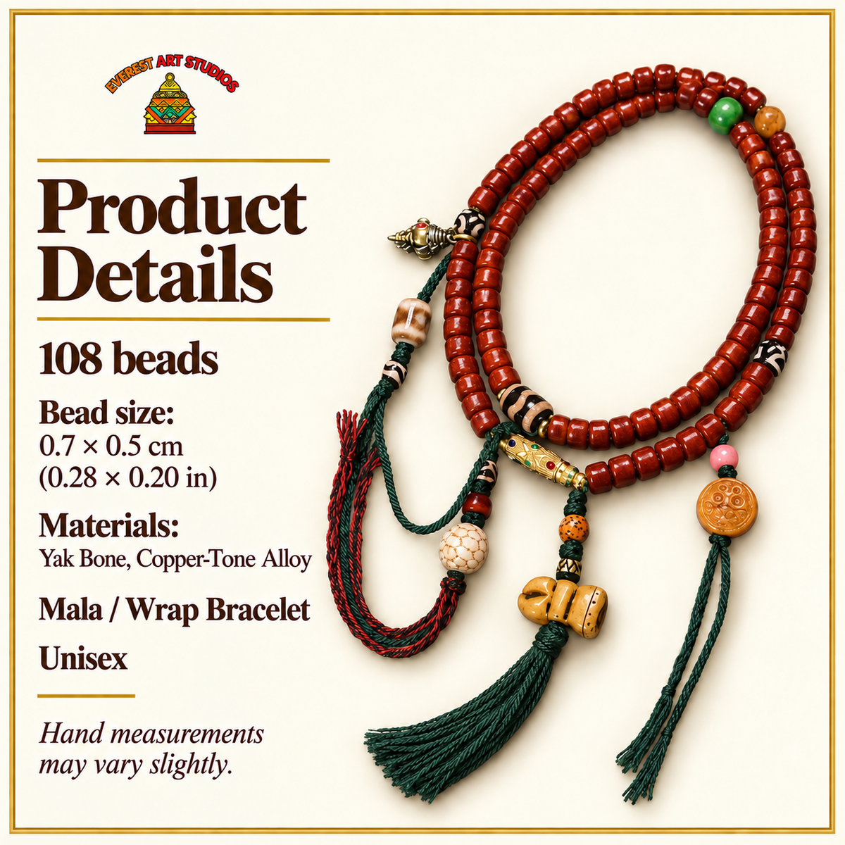 Mala yak con pinza de cobre, 108 barril