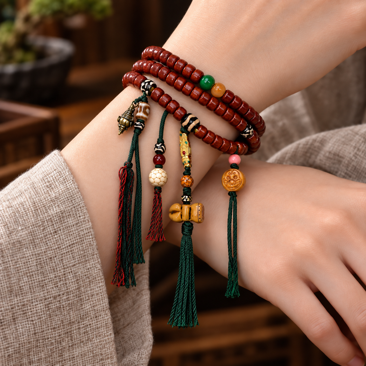 Mala yak con pinza de cobre, 108 barril