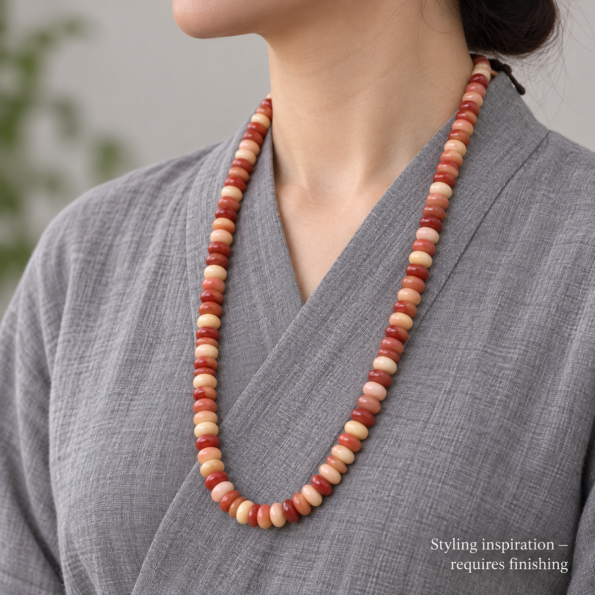 EverestArtstudios Half-Blood-Kamelknochen-DIY-Strang, 108 Perlen