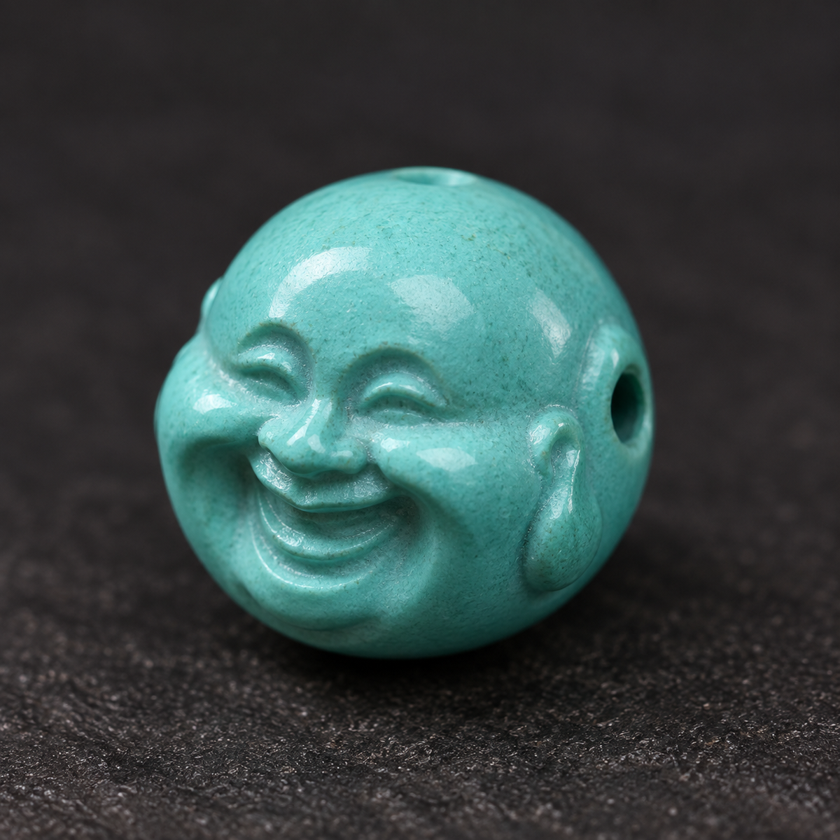 Accesorio Mala cabeza de Buda en turquesa