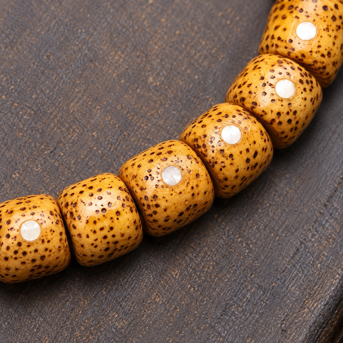 Mala de 108 cuentas Bodhi Xingyue con hueso y anillo de seguridad