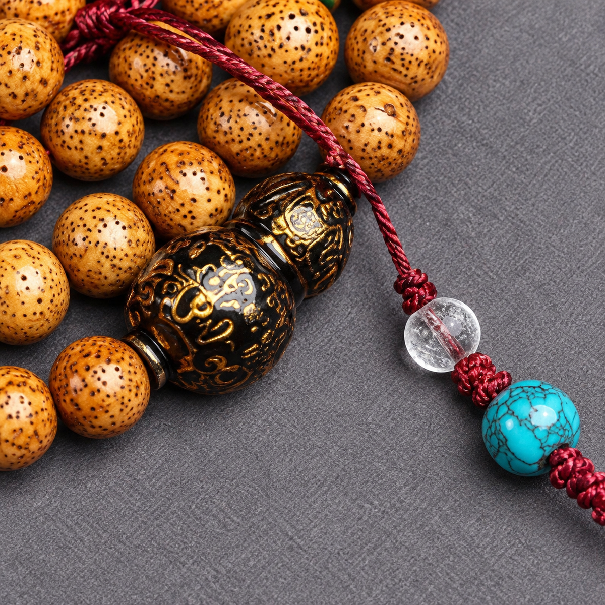 Mala 108 Bodhi Xingyue texturé 1.10 cm
