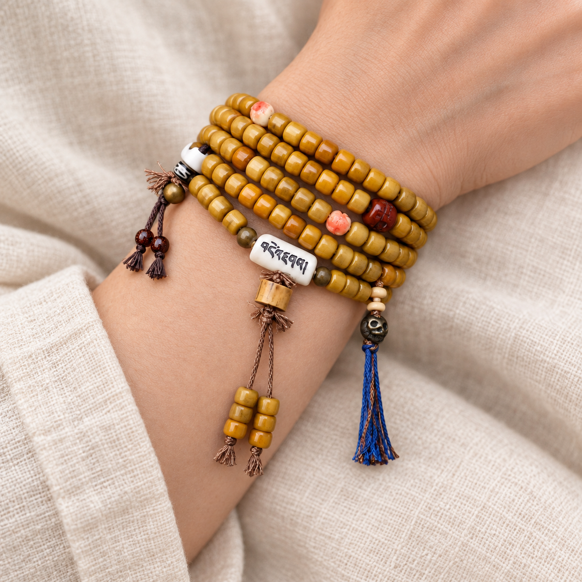 Mala 108 os de yack Dzi 6 styles