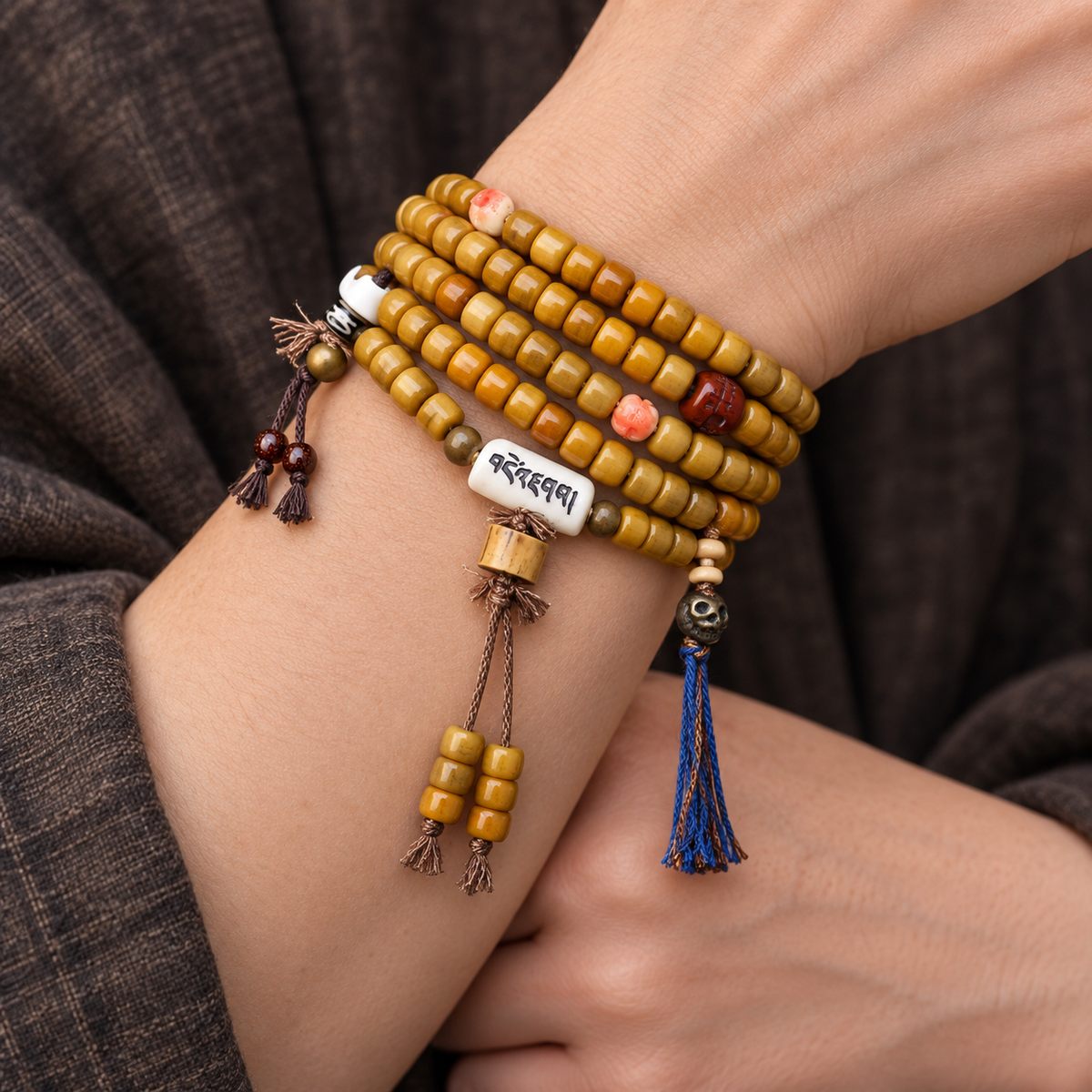 Mala 108 os de yack Dzi 6 styles