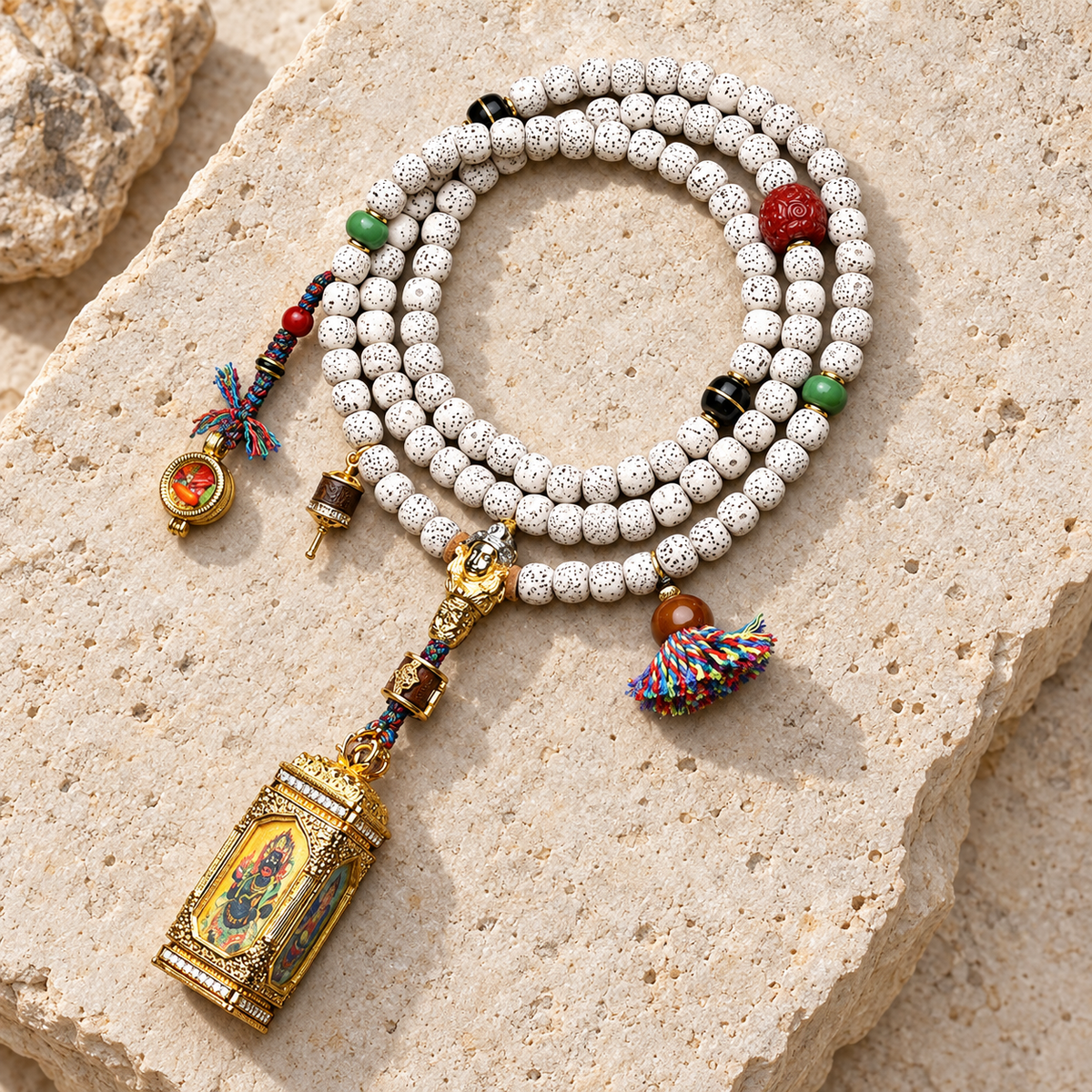 EverestArtstudios Xingyue-Bodhi-Mala, vierseitige Thangka