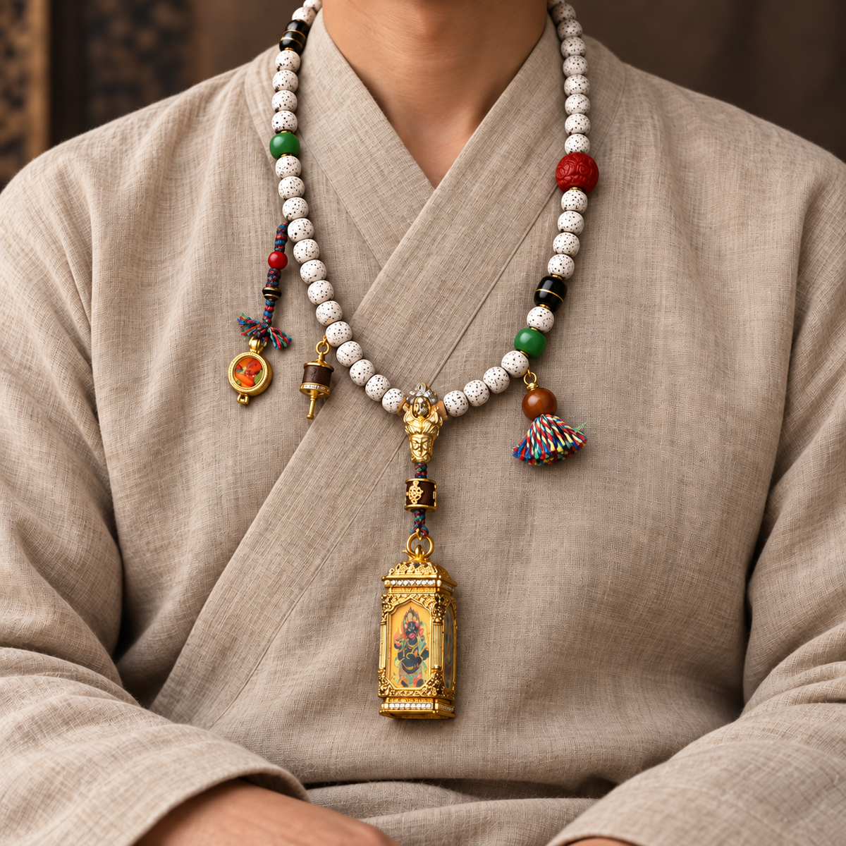 EverestArtstudios Xingyue-Bodhi-Mala, vierseitige Thangka