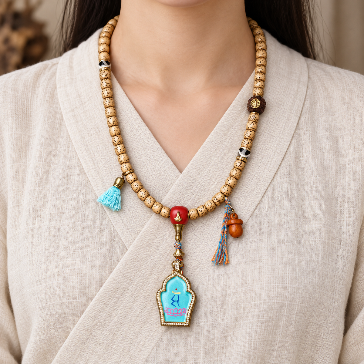 EverestArtstudios Xingyue-Bodhi-Mala, Manjushri-Thangka