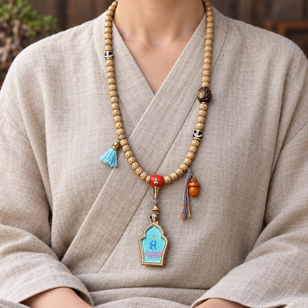 EverestArtstudios Xingyue-Bodhi-Mala, Manjushri-Thangka