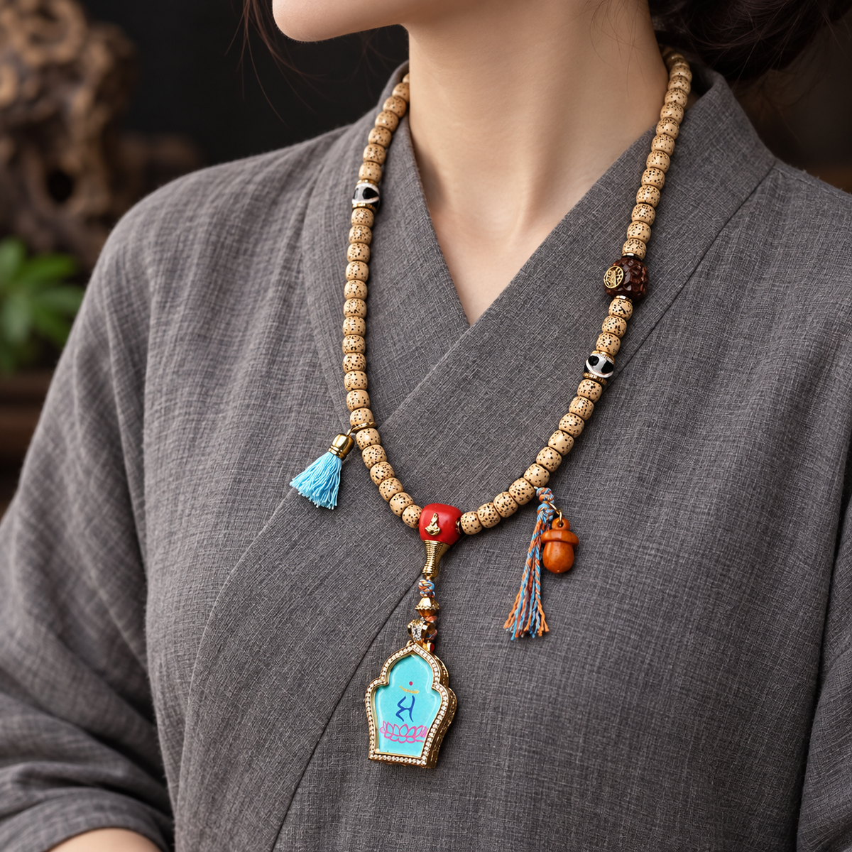 EverestArtstudios Xingyue-Bodhi-Mala, Manjushri-Thangka