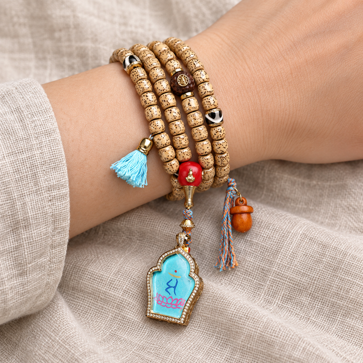 EverestArtstudios Xingyue-Bodhi-Mala, Manjushri-Thangka