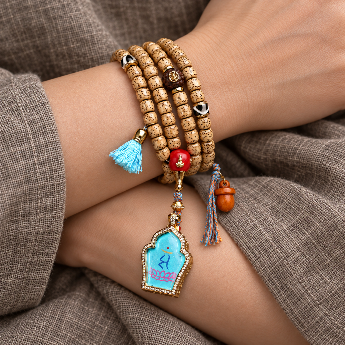 EverestArtstudios Xingyue-Bodhi-Mala, Manjushri-Thangka