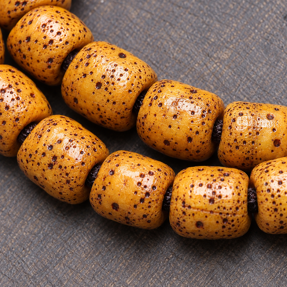 EverestArtstudios Xingyue-Bodhi-Mala, Obsidian/Türkis/Achat