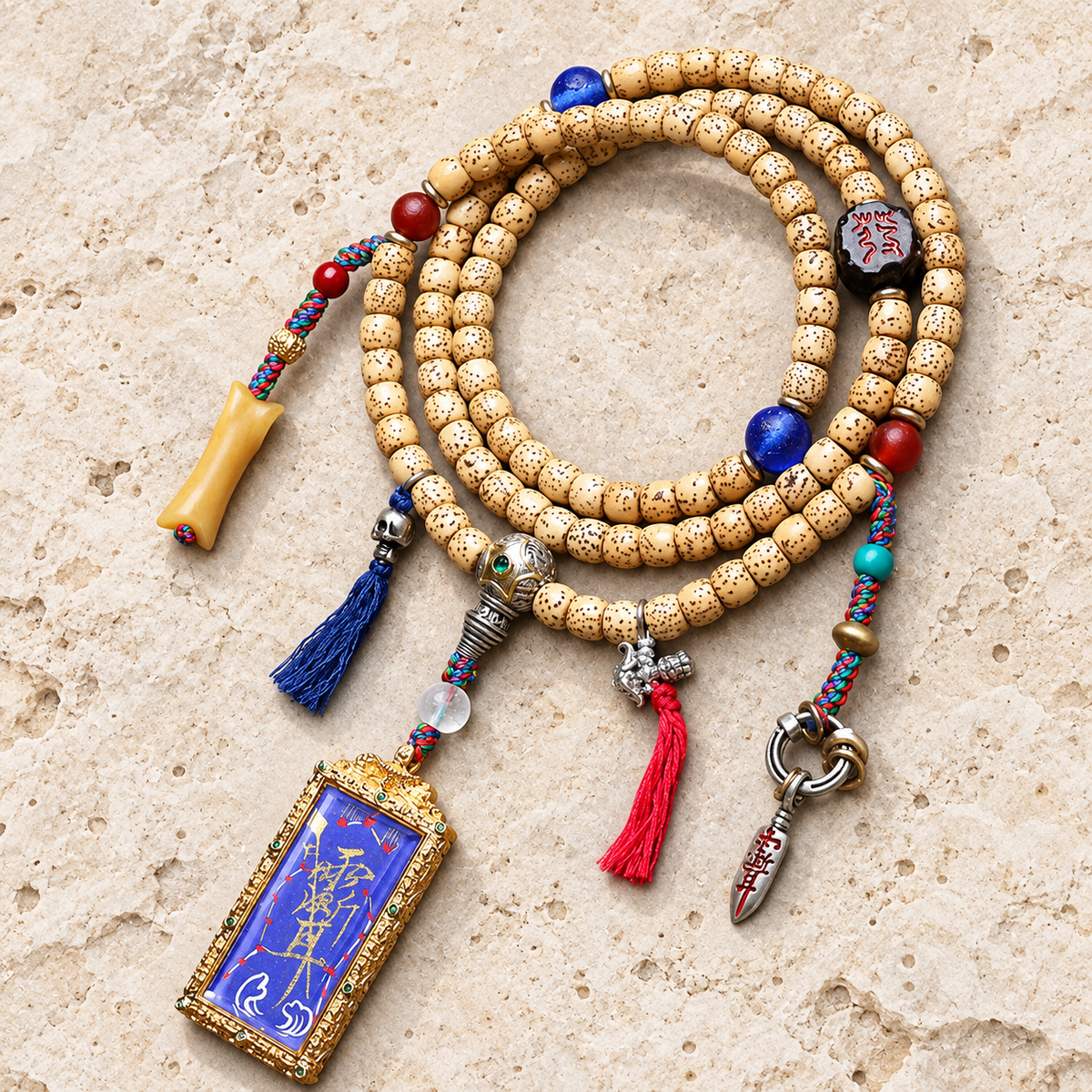 EverestArtstudios Xingyue-Bodhi-Mala, Thangka/Sandelholz
