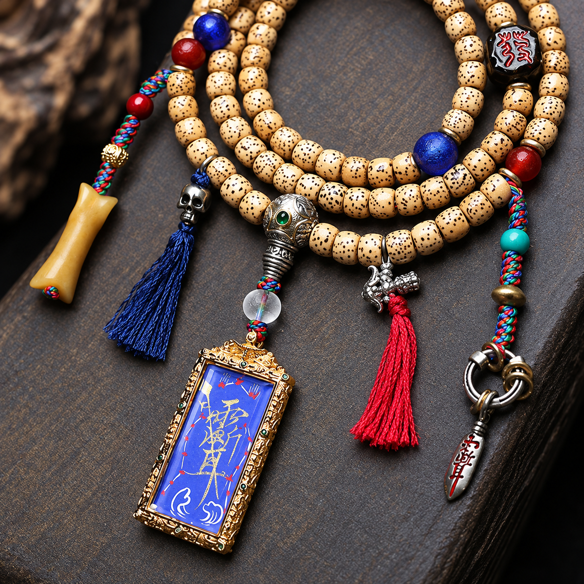 EverestArtstudios Xingyue-Bodhi-Mala, Thangka/Sandelholz