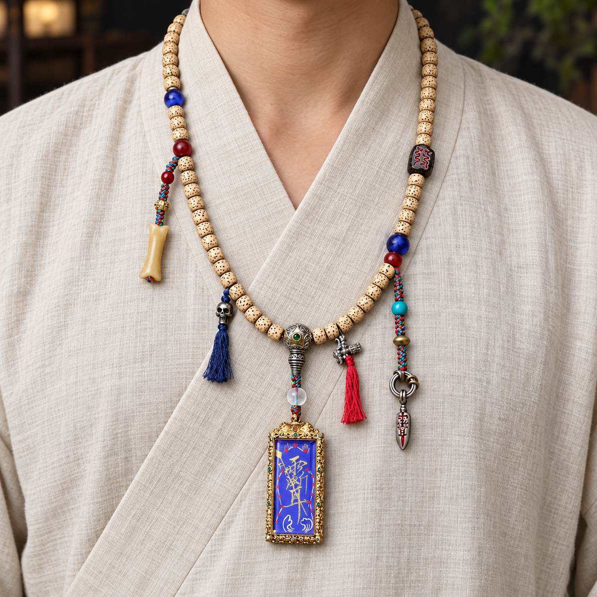 EverestArtstudios Xingyue-Bodhi-Mala, Thangka/Sandelholz