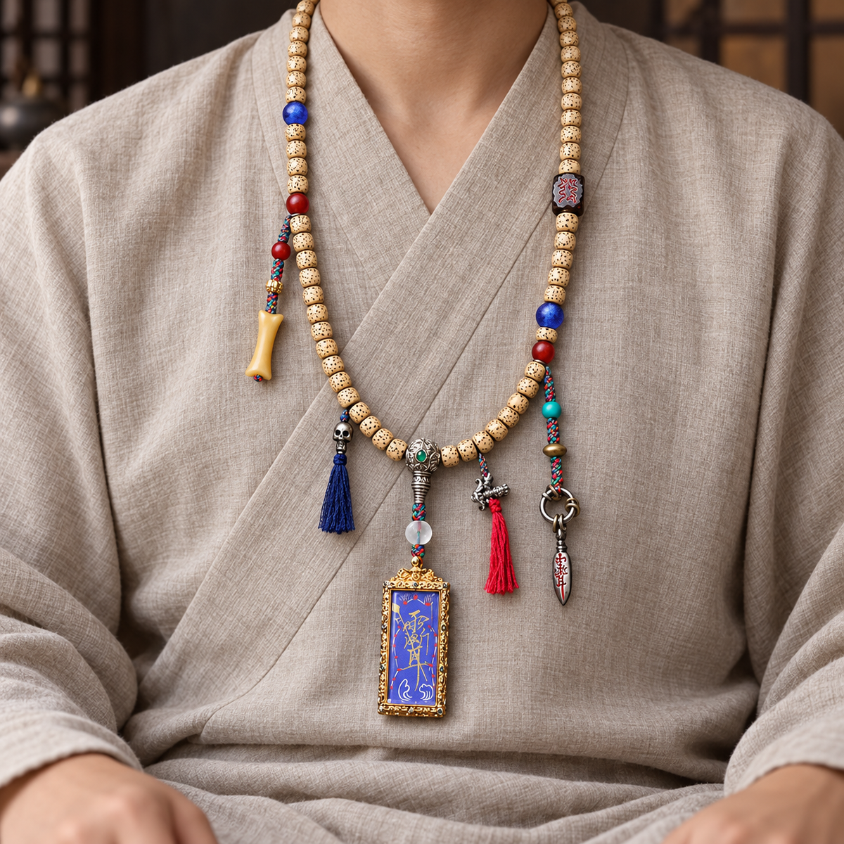 EverestArtstudios Xingyue-Bodhi-Mala, Thangka/Sandelholz